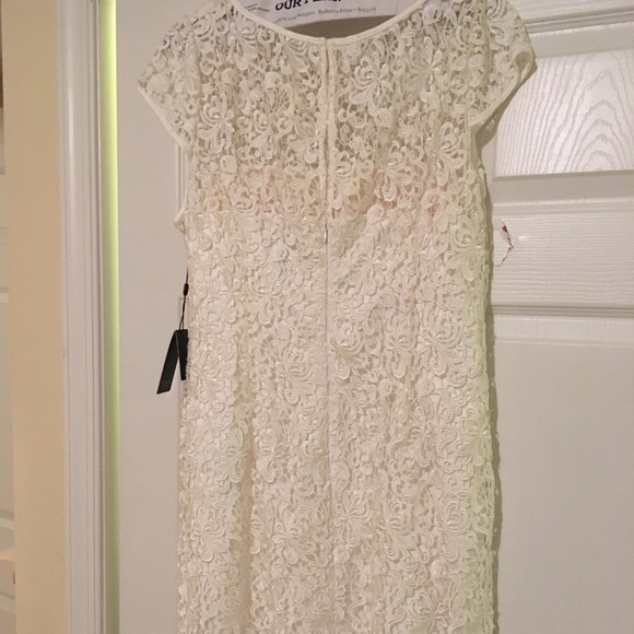 Brand new Adrianna Papell white lace dress - Picture 2 of 6